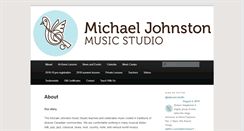 Desktop Screenshot of michaeljohnstonmusicstudio.com