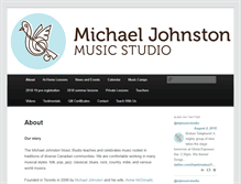 Tablet Screenshot of michaeljohnstonmusicstudio.com